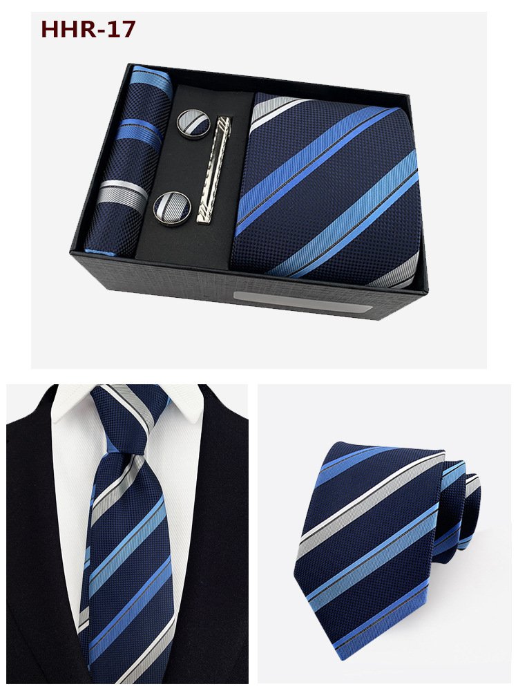 Fashion Mens Custom Business Cufflinks And Ties Gift Set