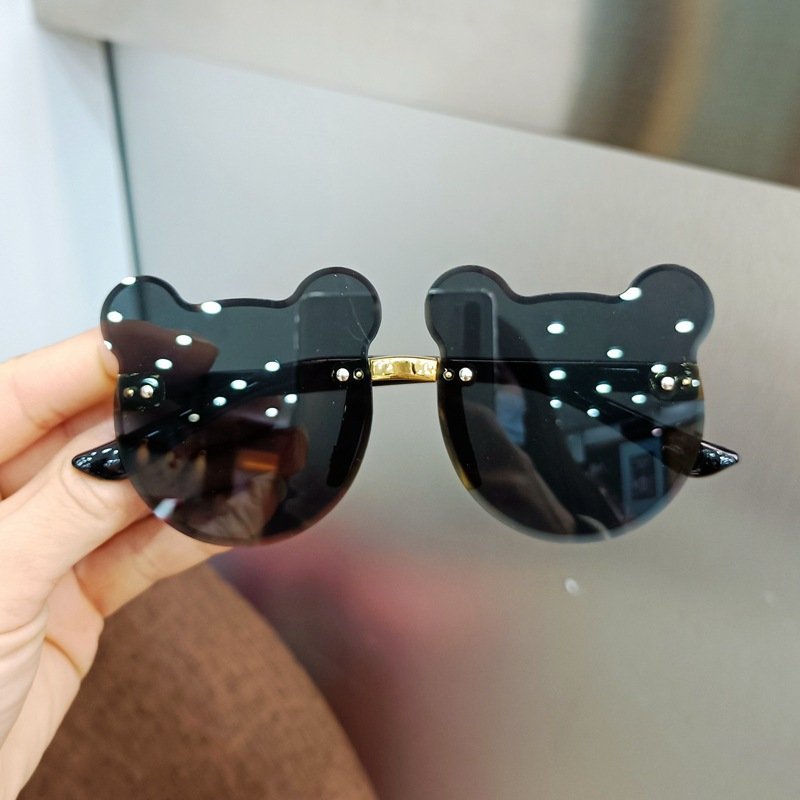 1-2 Years Old Children's Sunglasses Glasses Fashionable Baby Sunglasses Eyes For Girls Boys Cute Cartoon Flower Sunglasses