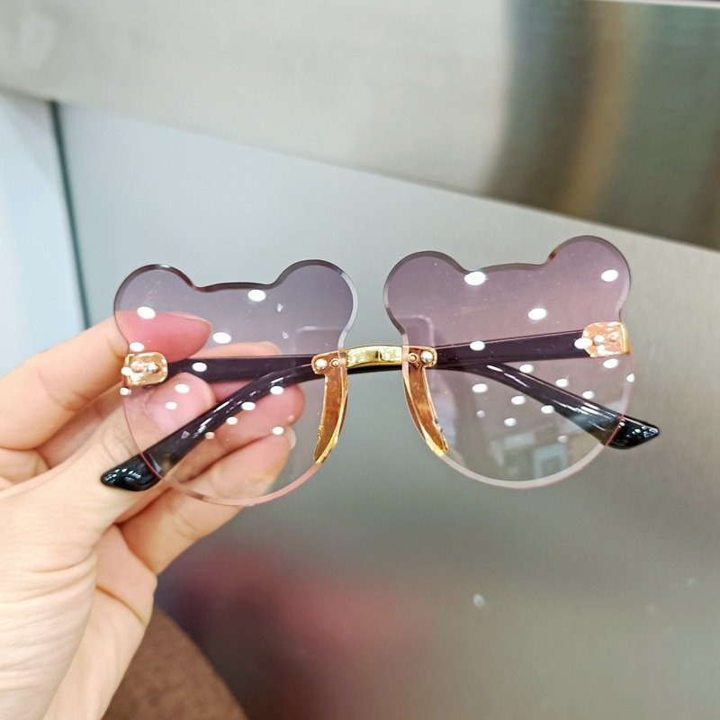 1-2 Years Old Children's Sunglasses Glasses Fashionable Baby Sunglasses Eyes For Girls Boys Cute Cartoon Flower Sunglasses