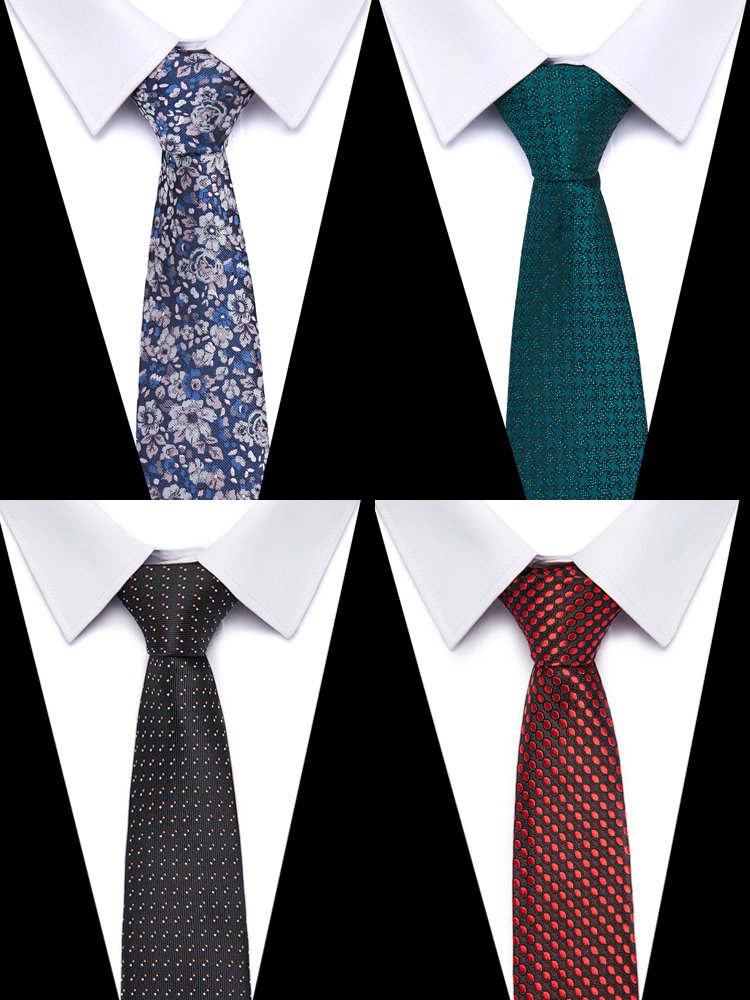 Brand 100% New Men's Tie 7.5cm Blue Necktie Green & Orange Silk Gravatas For Men Paisley Floral Fit Wedding Workplace Slim