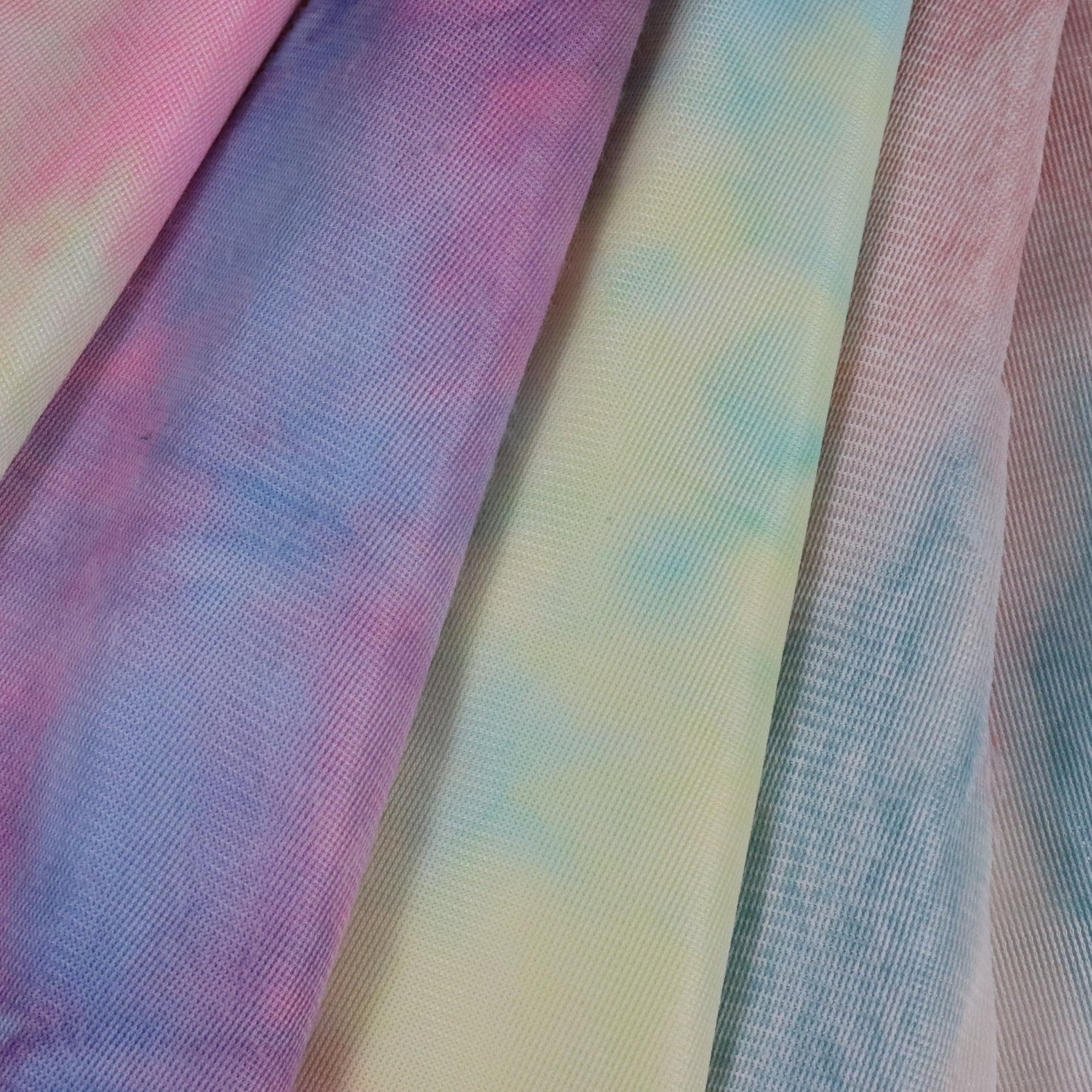 Luxury Style 100%polyester tie dyed rabbit fur Faux Fur Fabric plush fleece for winter garments
