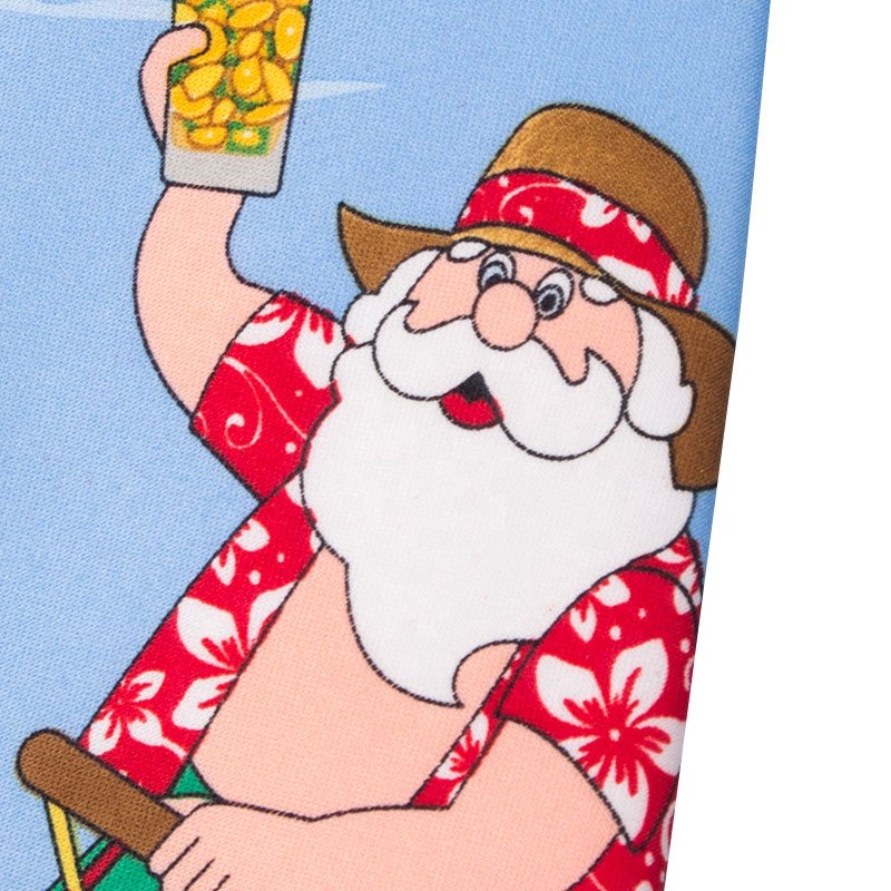 New Year Festival Style Custom Print Pattern 100% Polyester Santa Claus Christmas Neck Tie Men