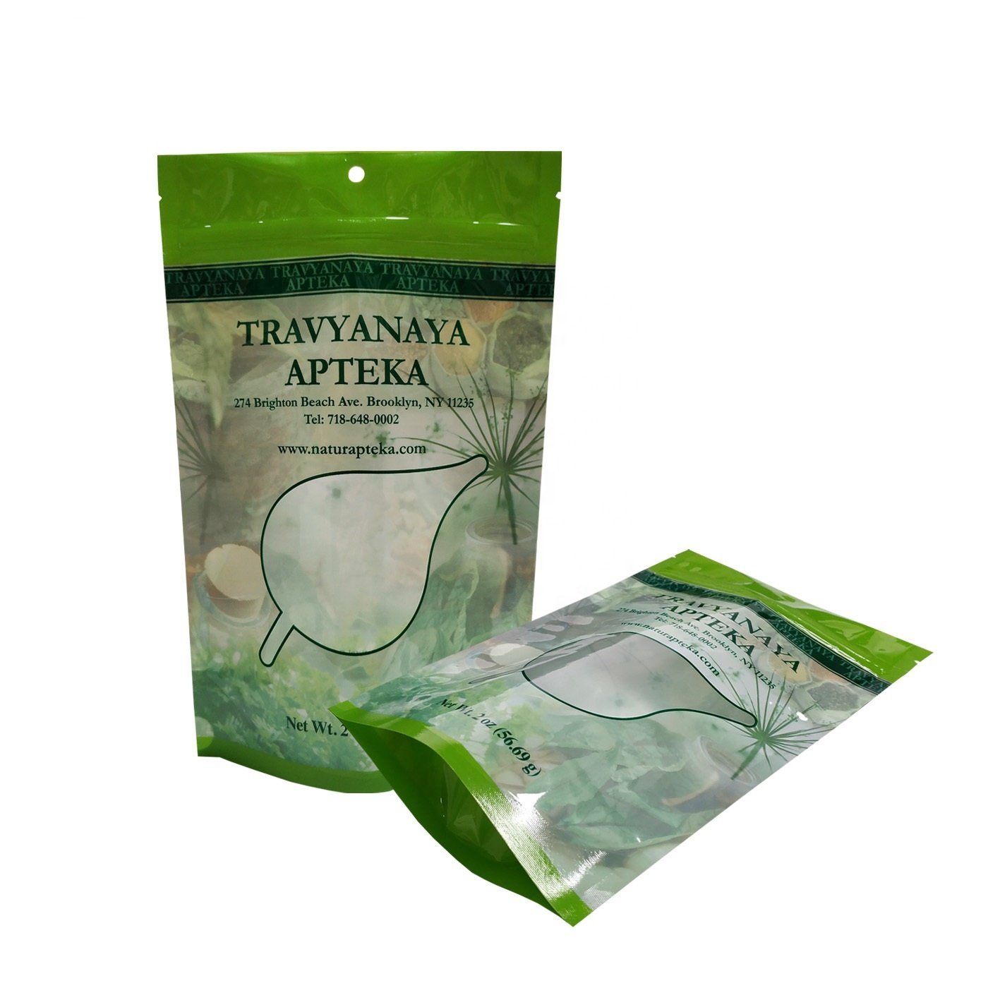 Digital print stand up recyclable ziplock bag custom printed recyclable food pouch with window