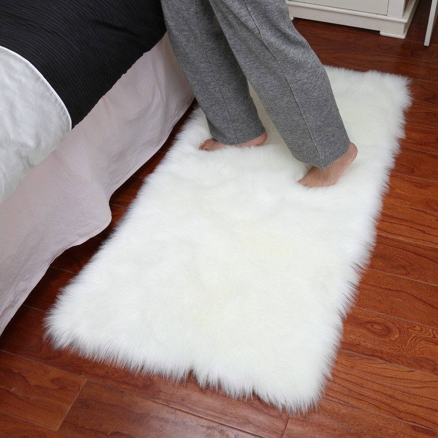 Factory wholesale white fluffy rug modern rugs carpets fuzzy rug