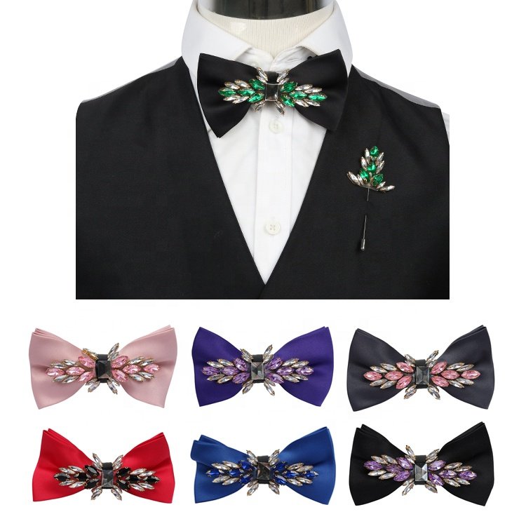 Fresh Green Mens Bow Tie Christmas Party Boys Bowties Custom Polyester Wedding Bowtie