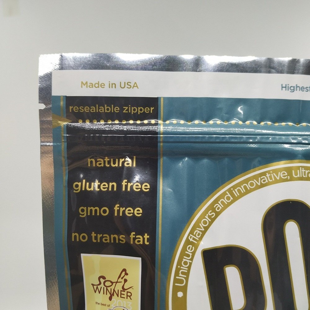 Low MOQ Aluminum Foil Plastic Package Ziplock Stand Up Pouch Custom Printed Popcorn Packaging Bag