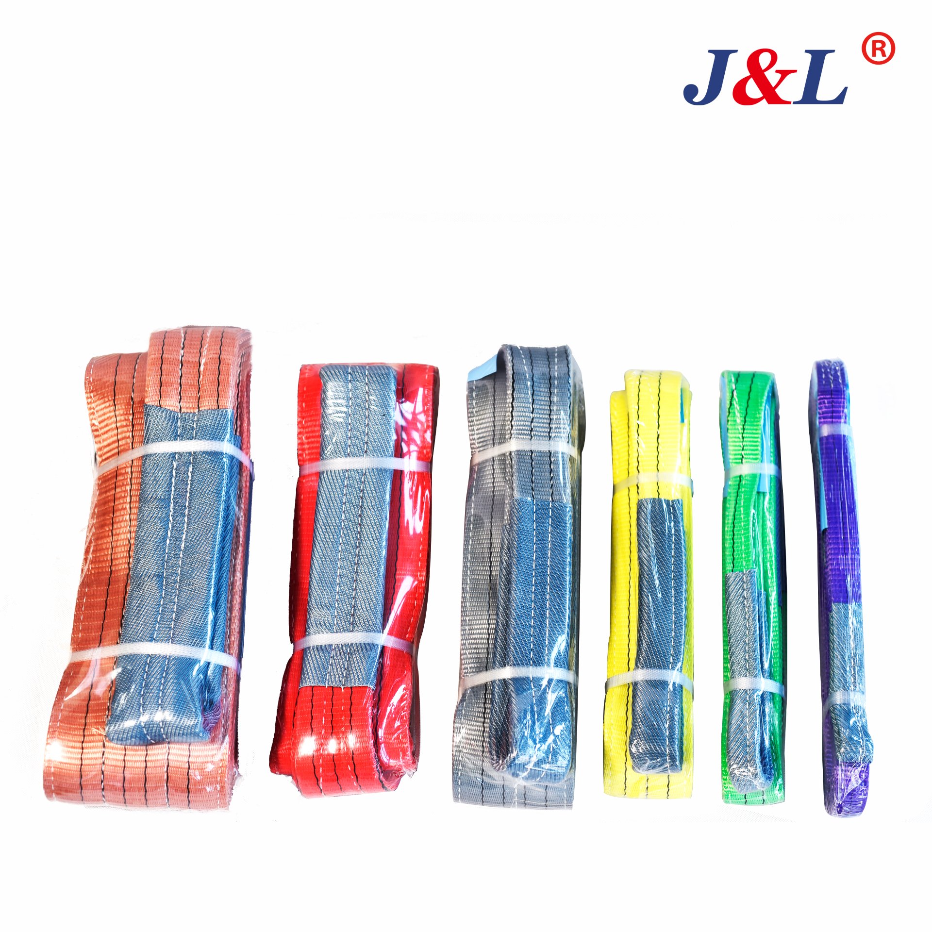 JULI Polyester Eye Type Webbing Sling Safety Factor 7:1 Transport Strap Cargo Lashing Belt for Tightening Loading Safti Belt