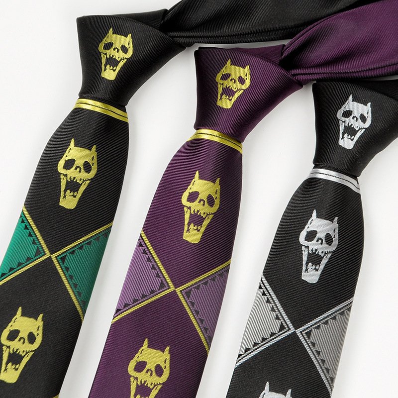 Jacquard Woven Custom Logo Narrow Necktie in Polyester Panel Design Skinny Tie One Way Cutting Personality Mens Slim Neckties