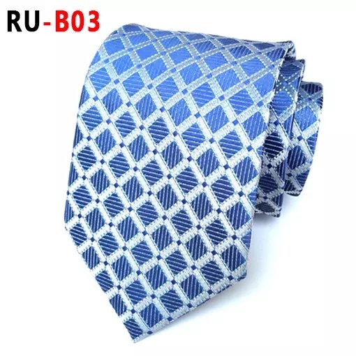 2022 New Polyester jacquard 8cm fashion plaid formal business coat neck ties for men