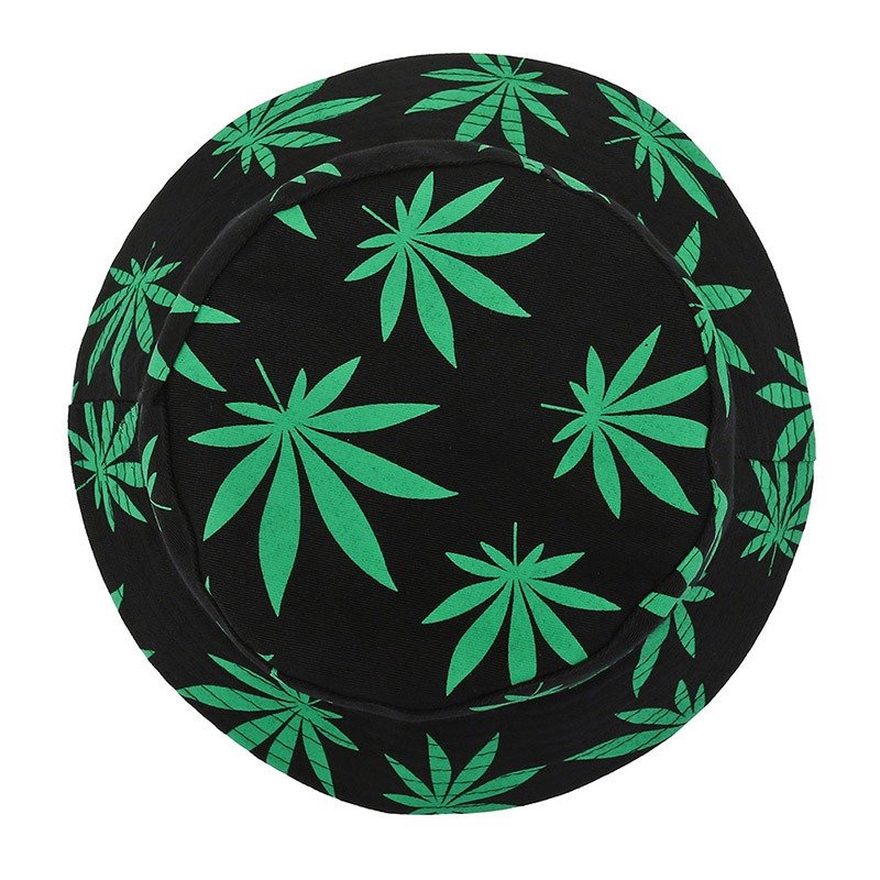 Cheap Unisex Maple Leaf Printed Reversible Fisherman Caps Logo Custom Printed Bucket Hats Tie Dye Printed Fisherman Hat