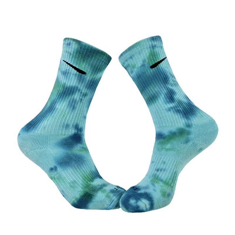 High Quality Novelty Fashion Colorful Cool Skateboard Unisex Tie Dye Crew Socks Comfortable Breathable Mid Tube Cotton Socks