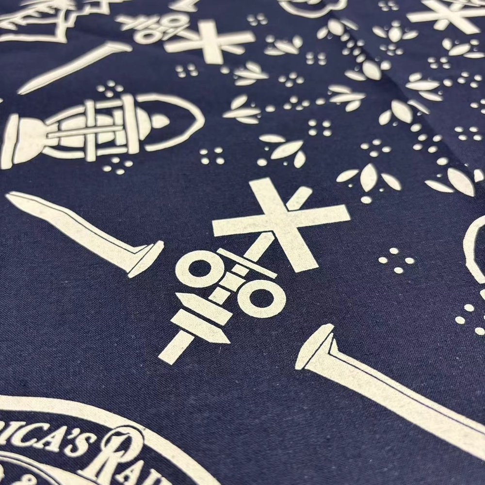 wholesale custom printing multi-functional square cotton bandana custom bandana with logo