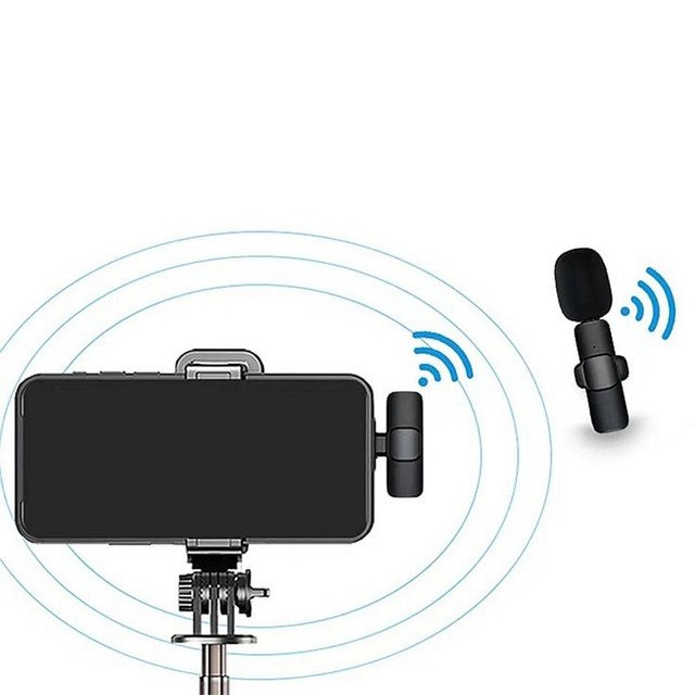 Wireless Microphone Wireless Lapel Microphone Portable Video Recording For Android IOSRecoroding Lavalier Tie Set