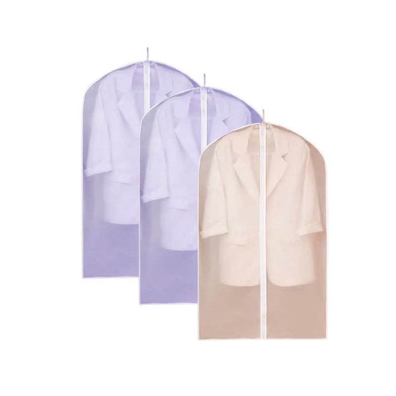 High Quality Custom Luxury Bsci Review Factory Clothing bags, Dry Cleaning Black Non Woven Suit Garment bags/