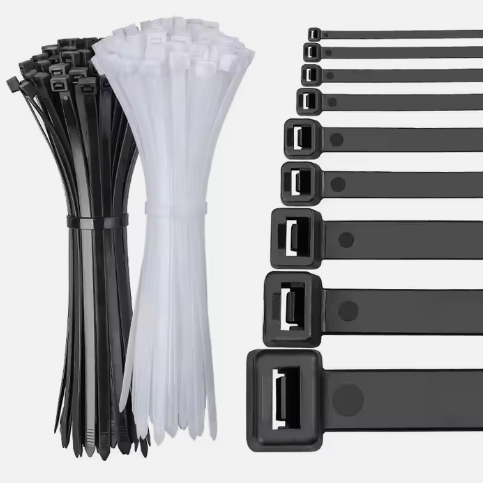 High Quality Professional Factory China Supplier Plastic Black UV Nylon 66 Cable Tie Zip Tie Wraps Sizes Manufacturer OEM ROHS