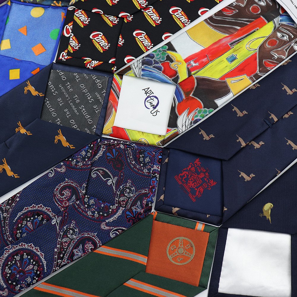 3-Fold Custom Mens Suit Necktie Ties For Men Striped Silk Garza Grossa Grenadine Luxury Tie