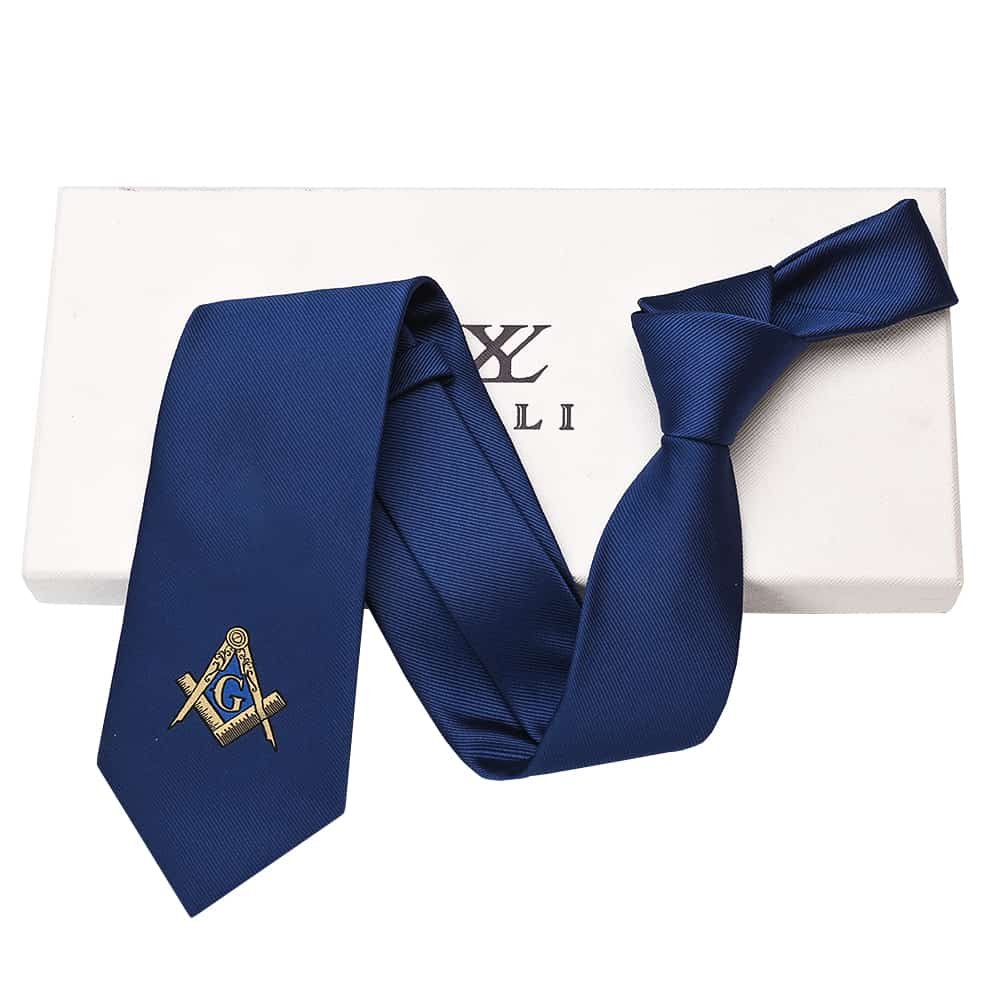 Yili Factory Supplier Custom Handmade Religious Polyester Microfiber Freemasonry Masonic Tie