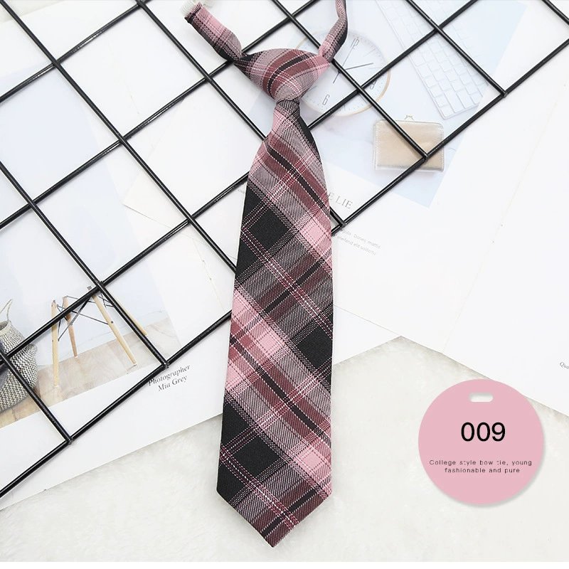 Hot Sale Striped Geometric Pattern Student School Necktie for Halloween Party