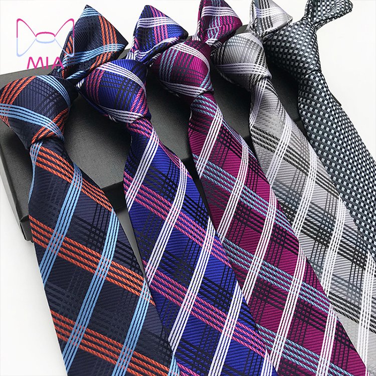 New Classic Men's Ties Neck Ties 8cm Plaid Striped Ties for Men Formal Business Luxury Wedding Party Neckties Gravatas
