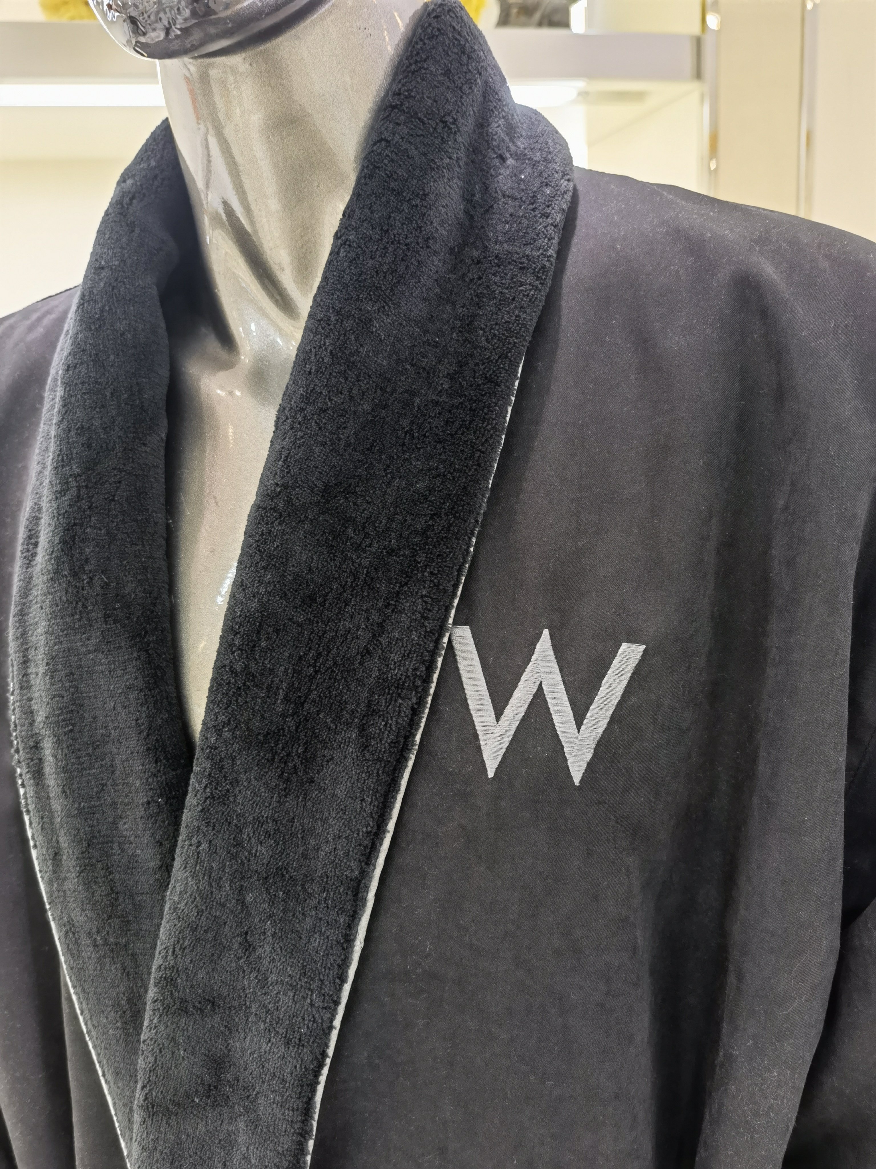 Mens Plush Lined Microfiber Robe, Soft Warm Men Bathrobe for Spa & Hotel Long Luxury Bath Robe