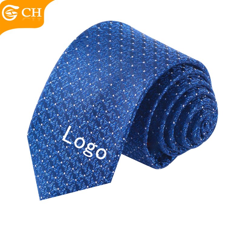 Chinese Brand Manufacturers Wholesale Gentry Blue Elegant Neckties For Men Navy Gentry Woven Custom Polyester Tie