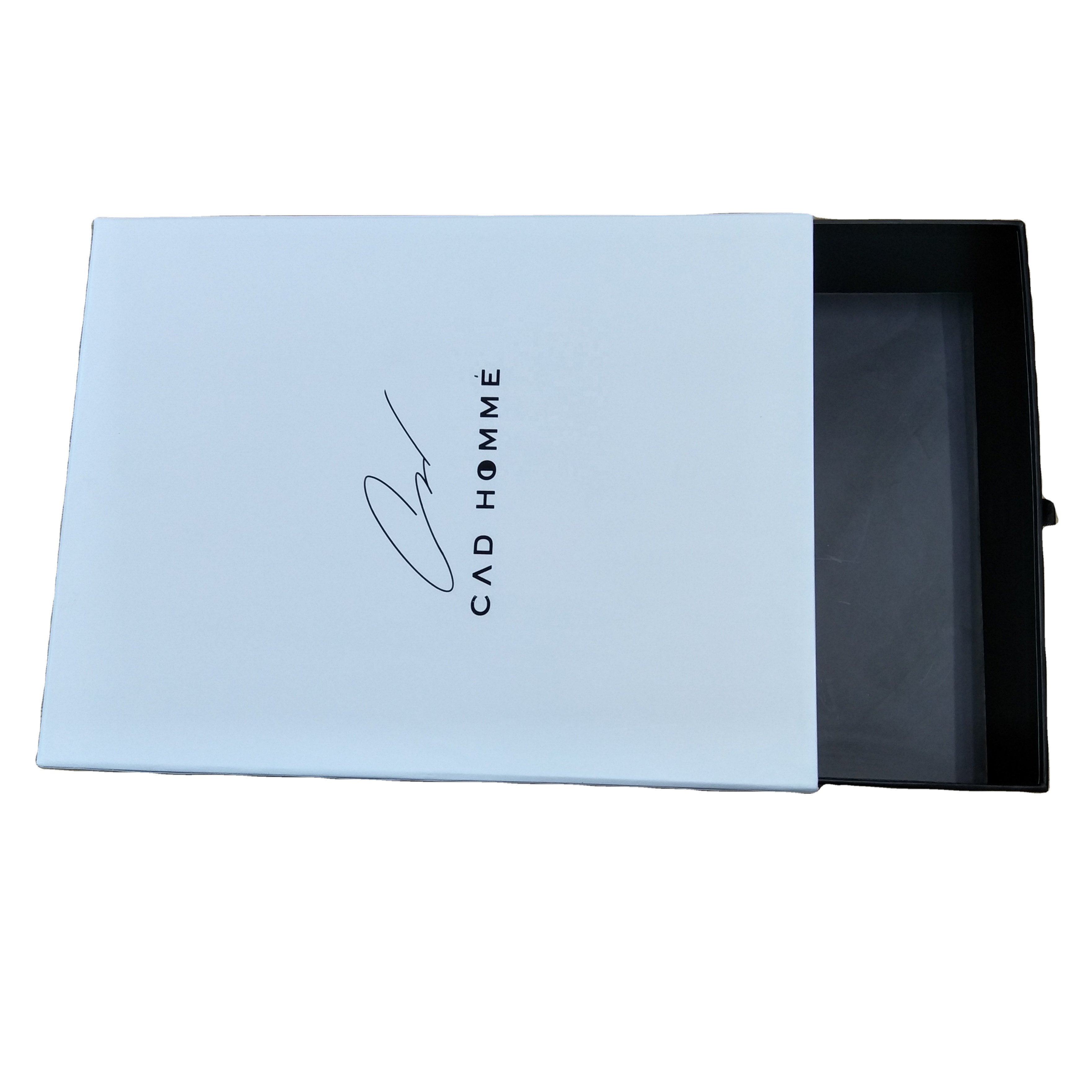 Factory Wholesale Custom Logo Printed Jewelry Packaging Sliding Open Cardboard Drawer Gift Packing Boxes
