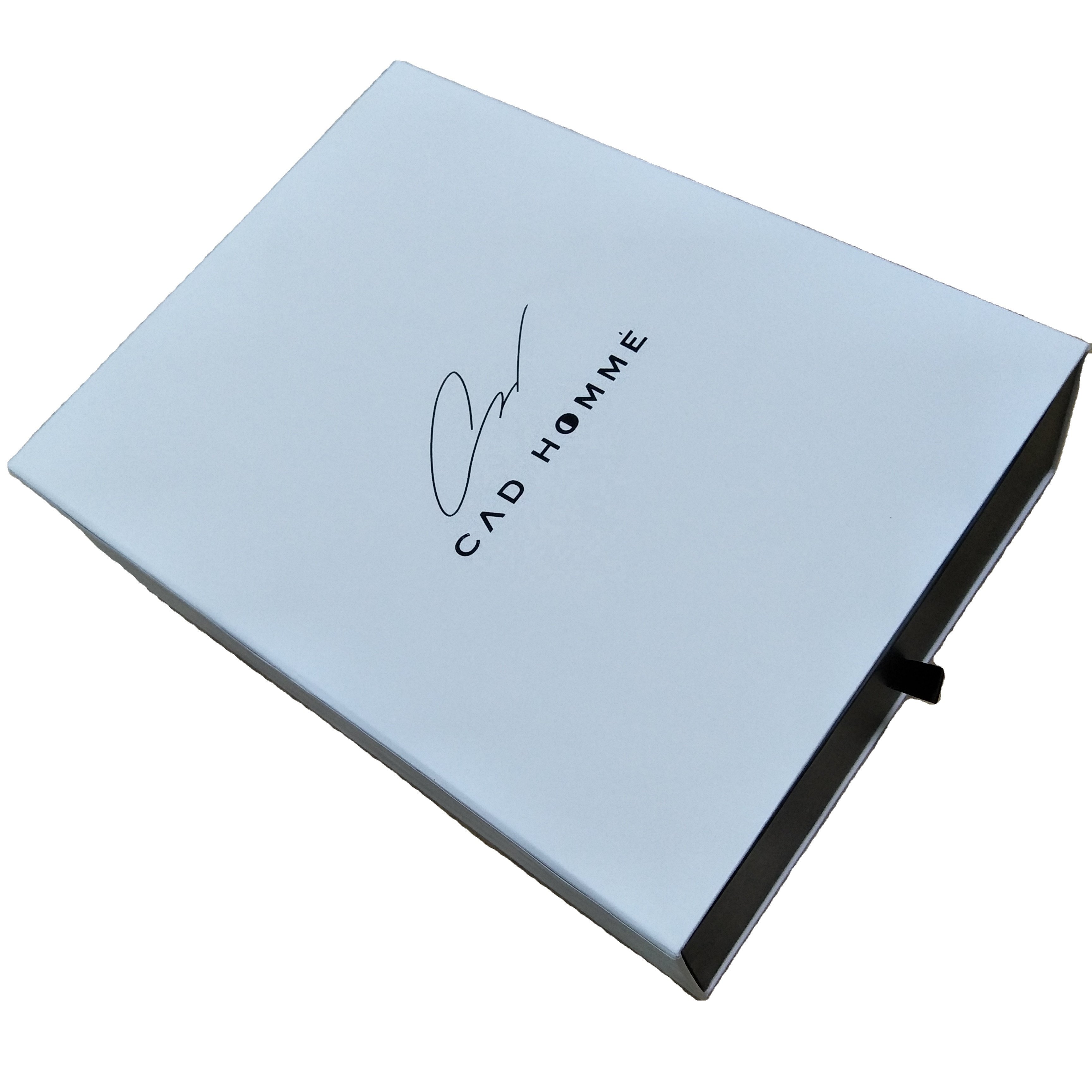 Factory Wholesale Custom Logo Printed Jewelry Packaging Sliding Open Cardboard Drawer Gift Packing Boxes
