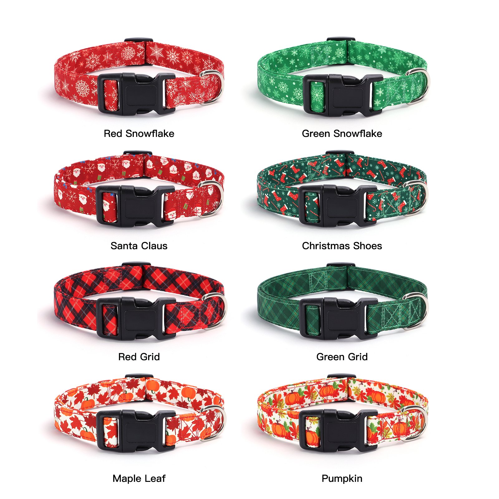 Christmas-Themed Small Pet Collar Customizable Quick Release Nylon Polyester PU Cotton Animal Print Ribbons Bow-tie Decoration