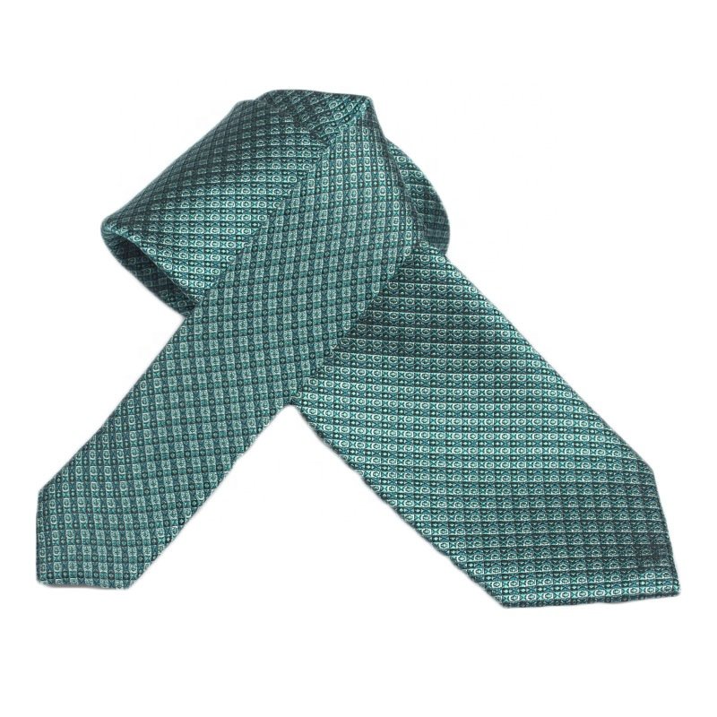 High Quality Neckties Men Custom Pattern Print Classic 100% Woven Silk Neck Tie Business