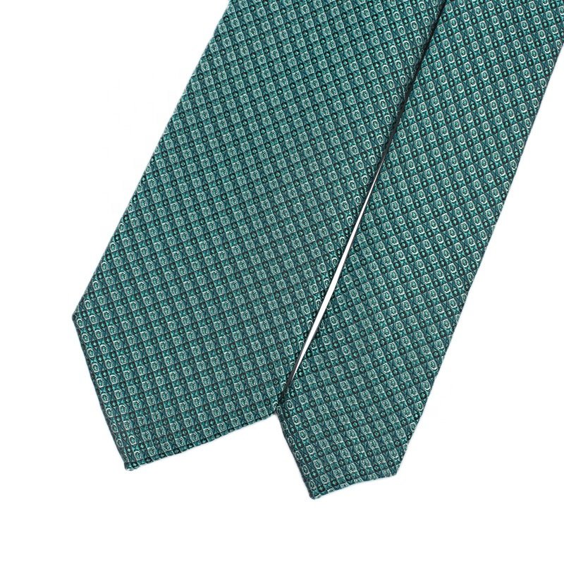 High Quality Neckties Men Custom Pattern Print Classic 100% Woven Silk Neck Tie Business