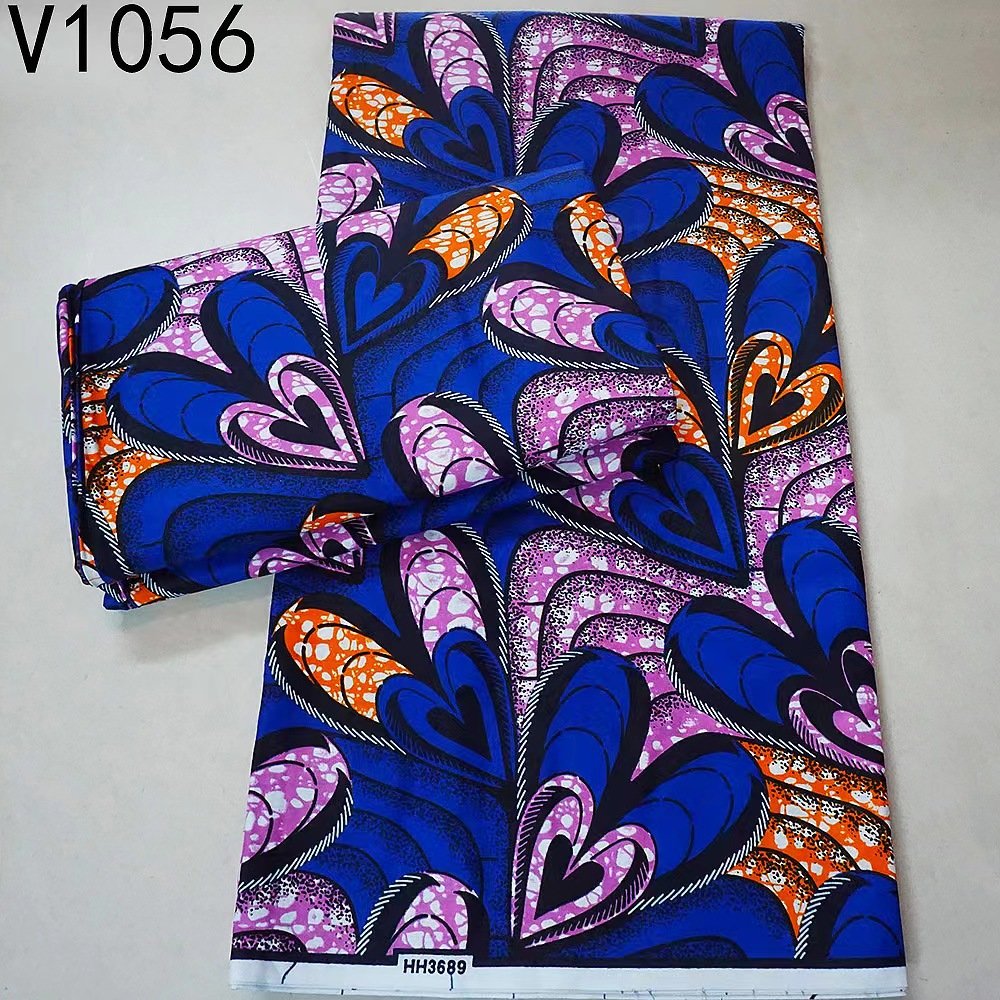 African Super quality Ankara printed wax fabric 100% cotton double side wax printed cloth fabric for dress wedding home textile