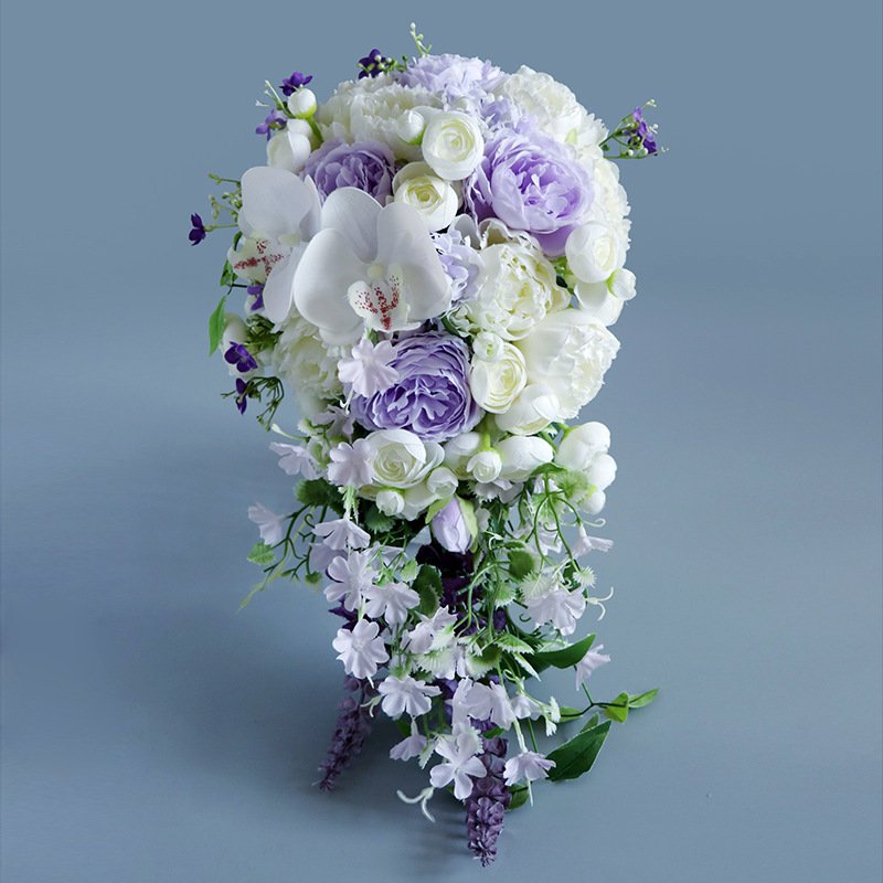 Creative Artificial Silk Rose Bride Flowers Bouquets Wedding Decoration Bouquet