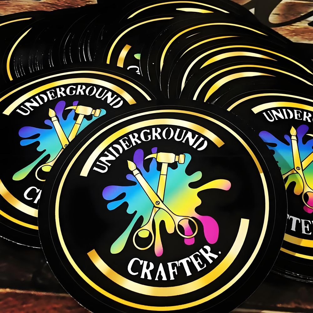 CS UV Resist Waterproof Custom Logo Printed Die Cut Vinyl Holographic Stickers Reflective Hologram Sticker Label