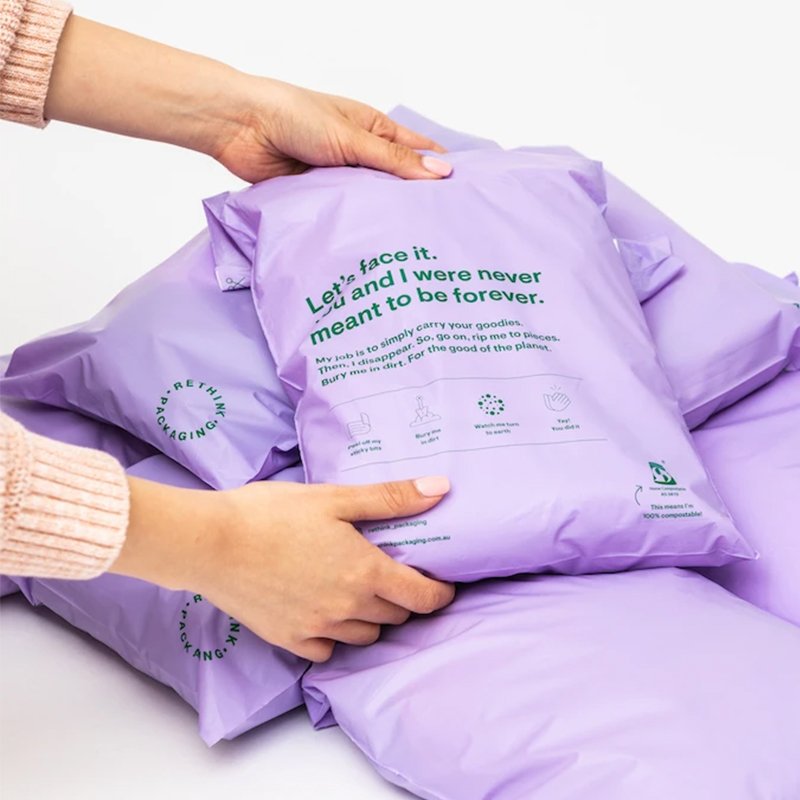 100% Recycled Compostable Poly Mailling Bag With Eco Friendly Packaging Envelopes Supplies Mailing Bags