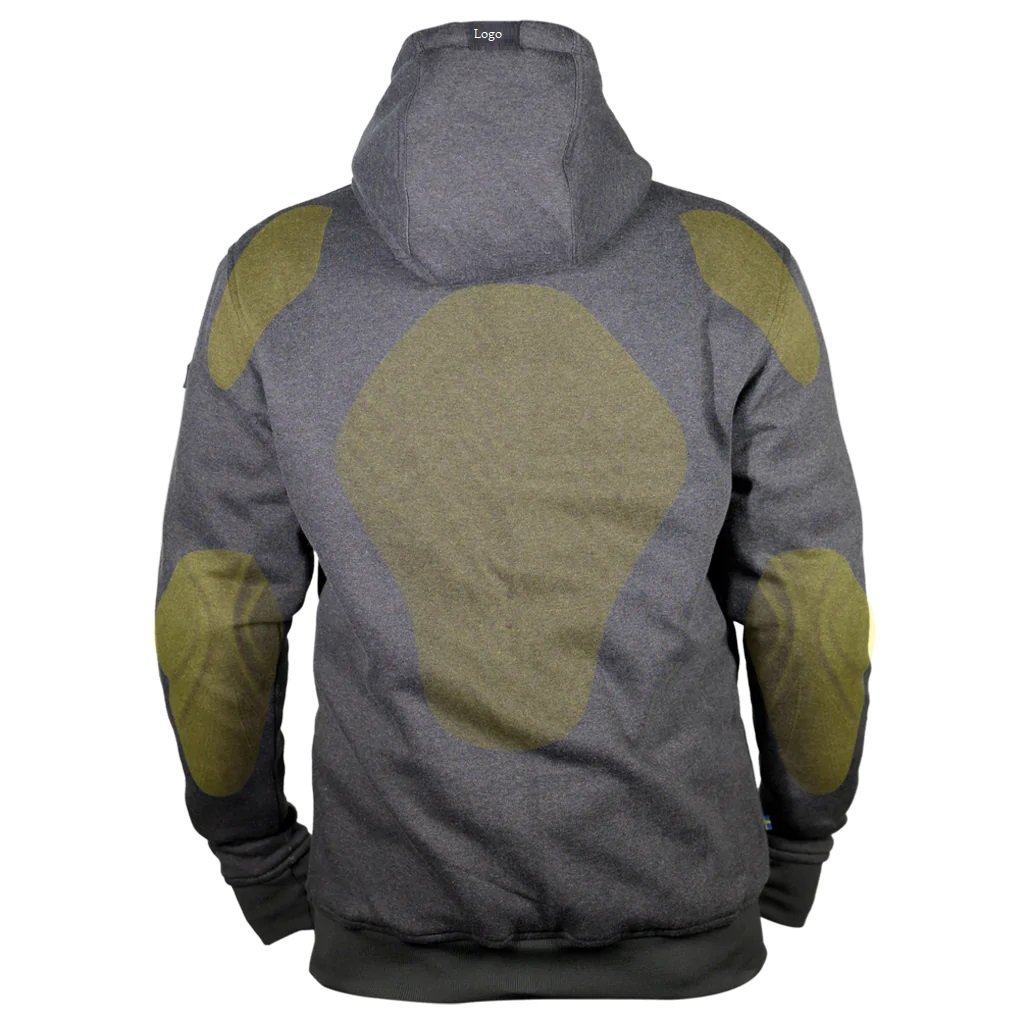 high quality aramid lined padded wholesaler protective Motorcycle Biker Hoodie Jacket Off-Road Racing custom logo size design