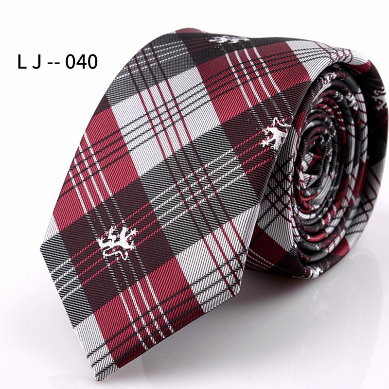 Wholesale New Trends Neck Tie Italian Black Mens Polyester Tie Strip Dot Luxury Jacquard Navy Neckties