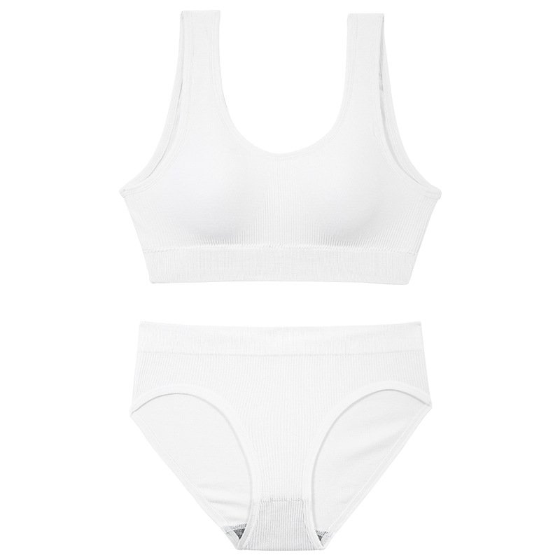 Bs008 High Quality Crop Top Fitness Padded Tie Dye Seamless Sports Bra Training Shockproof Lady Bra Set