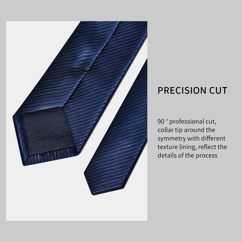 Direct Supplier Neckties Wholesale Latest Colorful Stripe Black Wedding Ties Men Silk