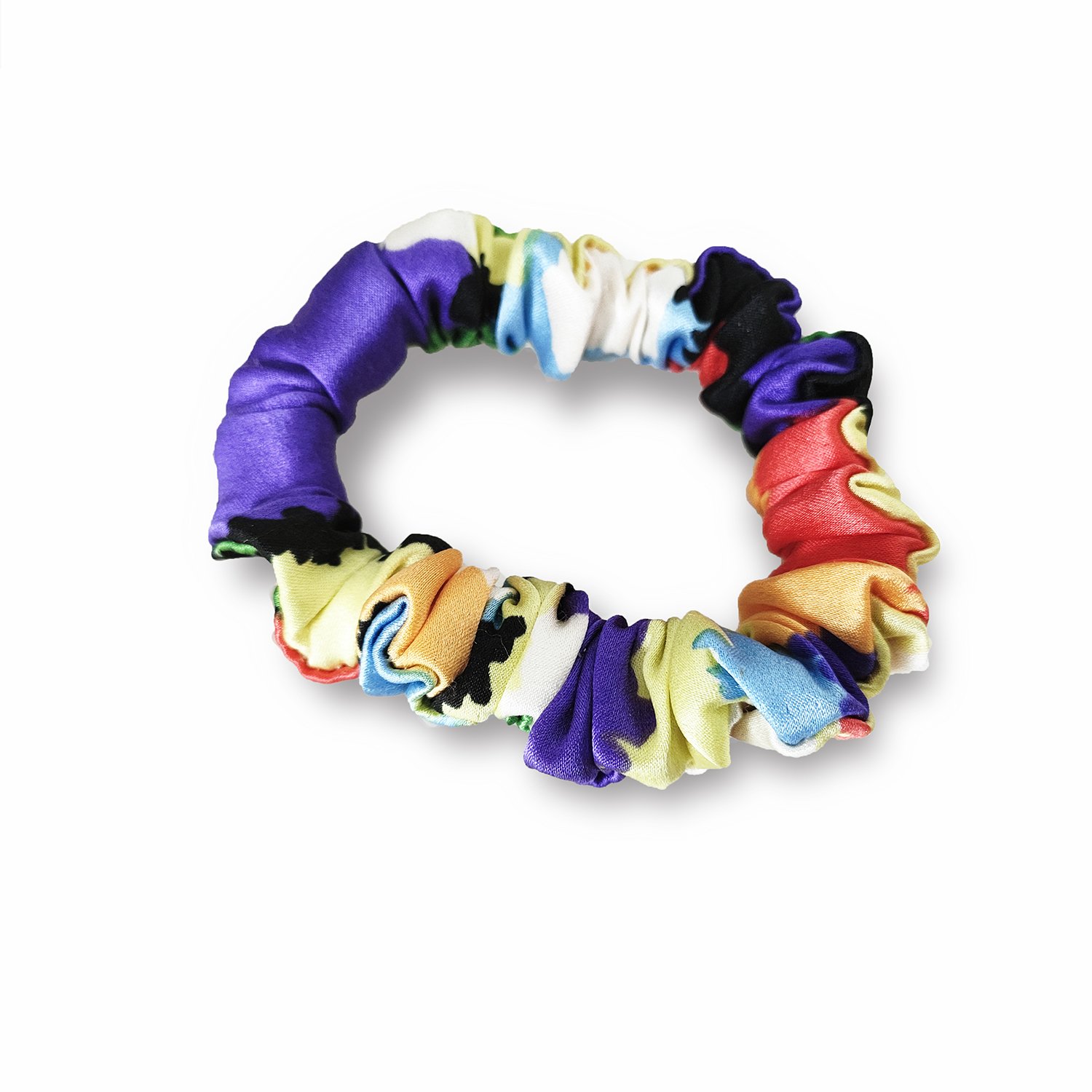 Pure Silk Charmeuse Scrunchy Regular Silk Scrunchies For Hair Scrunchies Natural Silk Medium Size Elastic Hair Bands