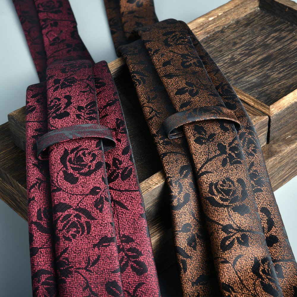 2024 New Arrival Fashion 8cm Neck Tie High Quality Jacquard men suit pocket handkercher neck tie set