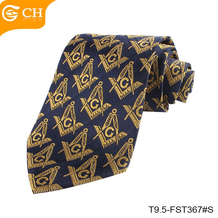 The New Design 100% Silk Fabric Custom Design Tie Masonic Necktie Tie Men for Custom