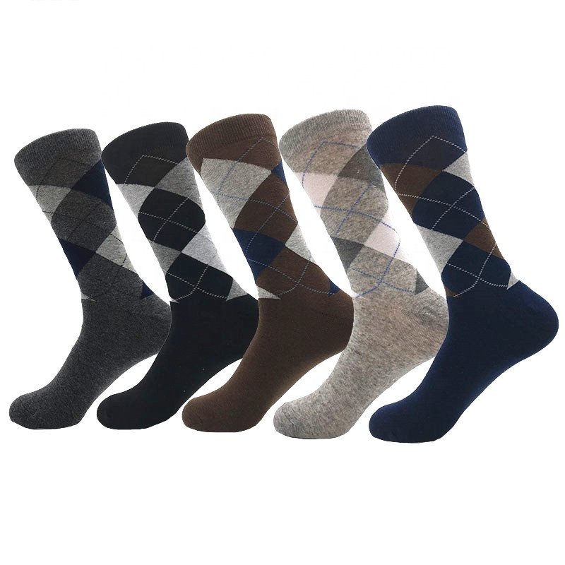 Low MOQ business tie and sock set mens gift socks gifts box sox men's formal socks