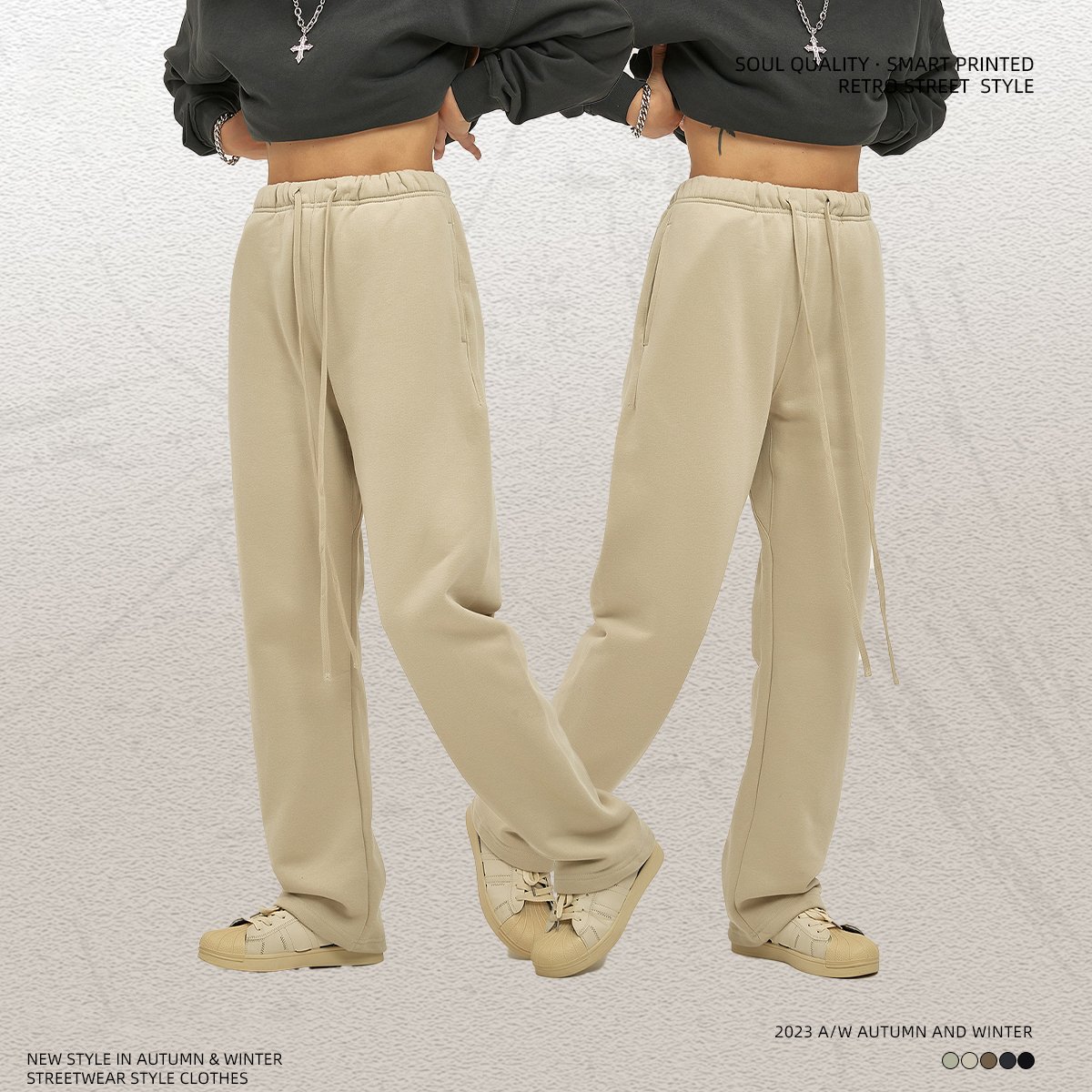 Pantalones deportivos Heavyweight Jogger Pants Set sportsuit Casual Men Sweatpants Custom Oversized ropa de hombre Tracksuits
