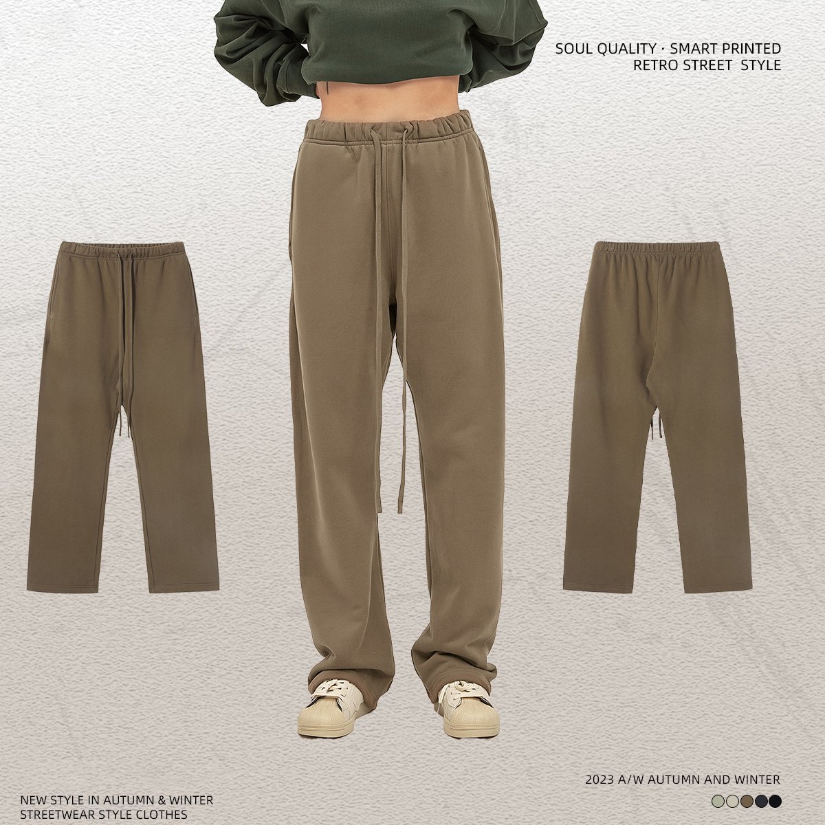 Pantalones deportivos Heavyweight Jogger Pants Set sportsuit Casual Men Sweatpants Custom Oversized ropa de hombre Tracksuits