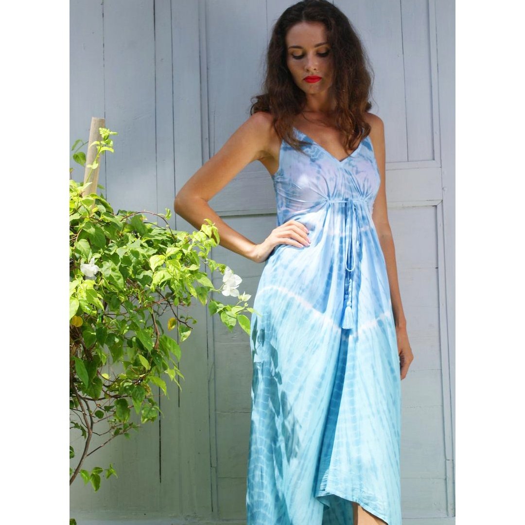 Trendy Women's Summer Beach Wear Rayon Tie dye Dress
