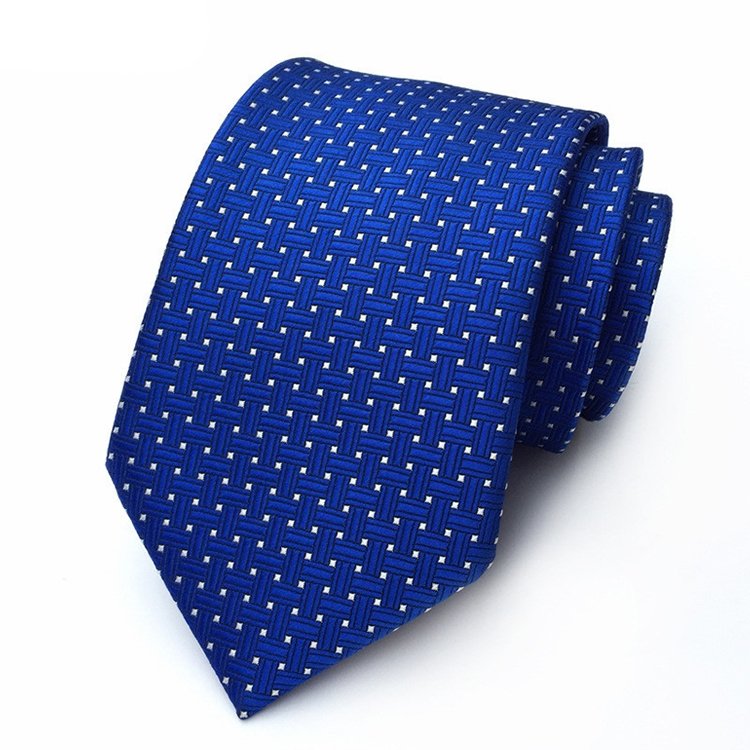 European Men Fashion New 8cm Tie Casual Polyester Stripe Black Neck Tie