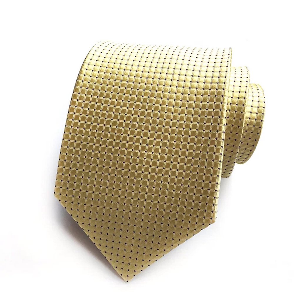 European Men Fashion New 8cm Tie Casual Polyester Stripe Black Neck Tie
