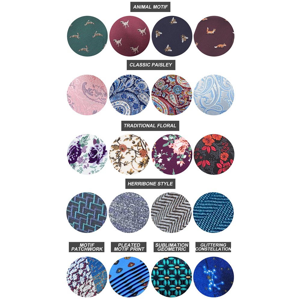 RunLin Manufacturer Customization Luxury Woven Jacquard Mens Tie Sets Gift Box Silk Ties