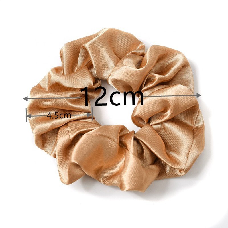 Gordon Ribbon Satin Scrunchies for Curly Hair Silk Scrunchie Satin Hair Accessories for Girls Scrunchy Hair