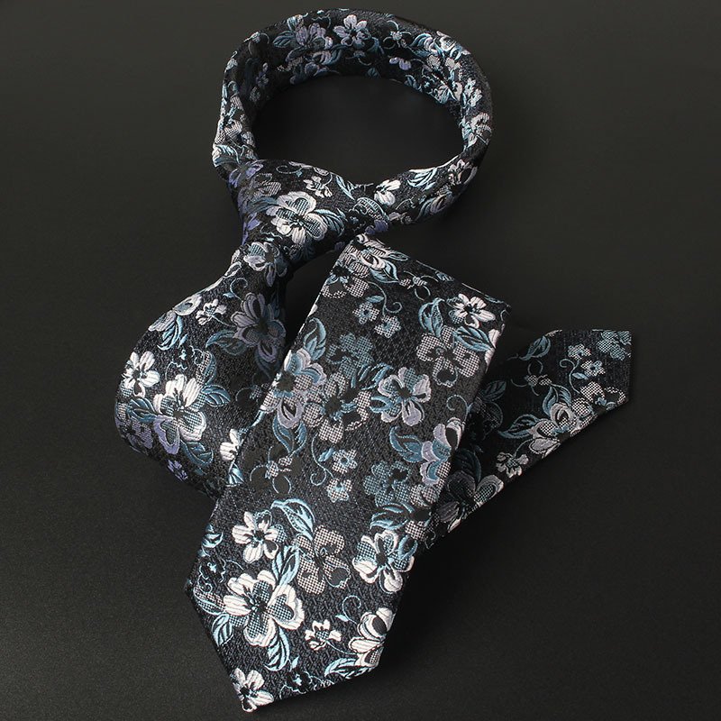 100% Jacquard Woven Berry Red Floral Skinny Necktie Business Wedding Party Formal Ties